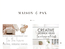 Tablet Screenshot of maisondepax.com